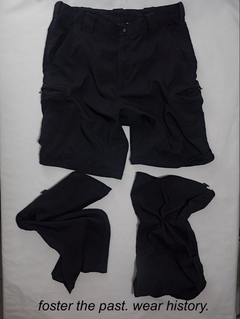 AW03 Nike ACG—Modular 2-in-1 Trek Pants (Category: Trousers) located in Quezon City. Submitted by soourceph (Listing ID 1458084075, Image 1). Description: One of the most minimalist execution of early Nike ACG. The line, which was previously built for Nike’s hiking offerings became a household name for Nike innovation. This is one of their earliest apparel offerings as ACG branding was more of footwear rather than clothing. Tonal ACG triangle log