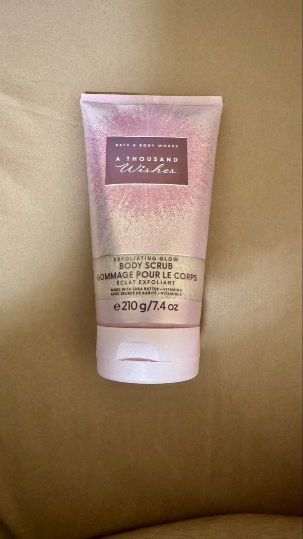 BBW A Thousand Wishes Body Scrub (210g) (Category: Body Care) located in Quezon City. Submitted by jessa2626 (Listing ID 1458022730, Image 1). Description: Legit BBW. Bought in Bangkok Rfs: impulse buy/bought extra 😅 .