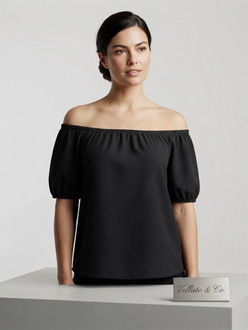 BLACK OFF SHOULDER (Category: Blouses) located in Agdangan. Submitted by raven_ravenly123 (Listing ID 1458016284, Image 2). Description: .