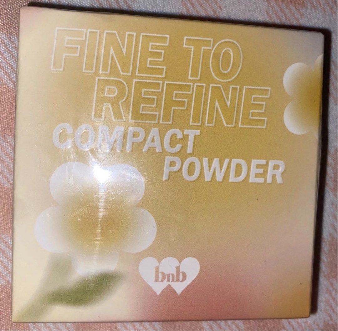 BNB "FINE TO REFINE" Compact Powder - Warm Beige Nectar (Category: Makeup) located in Manila. Submitted by nayeoniescart (Listing ID 1458077692, Image 1). Description: RFS: impulsive buy — brand new and never been used or open — with seal — 03 warm beige nectar - open for meet up around ust MOP: GCASH OR CASH UPON MEET UP ONLY MOD: SAME DAY DELIVERY / JNT / MEET UP ALL FEES MUST BE SHOULDERED BY BUYER - BNB "FINE TO REFINE" Compact Powder - Shade