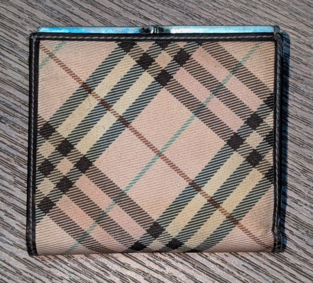 Burberry blue label trifold wallet (Category: Wallets & Card holders) located in Baguio. Submitted by second_handchic (Listing ID 1457977381, Image 2). Description: authentic vintage burberry trifold wallet in good condition, need cleaning only see posted pictures for more details or DM for more information.
