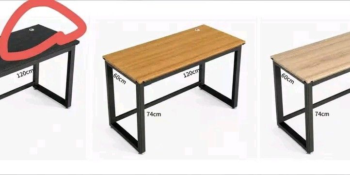 computer table (Category: Tables & Sets) located in Manila. Submitted by asstditems (Listing ID 1457911148, Image 2). Description: --60x120 cm Black. Beige. Brown.