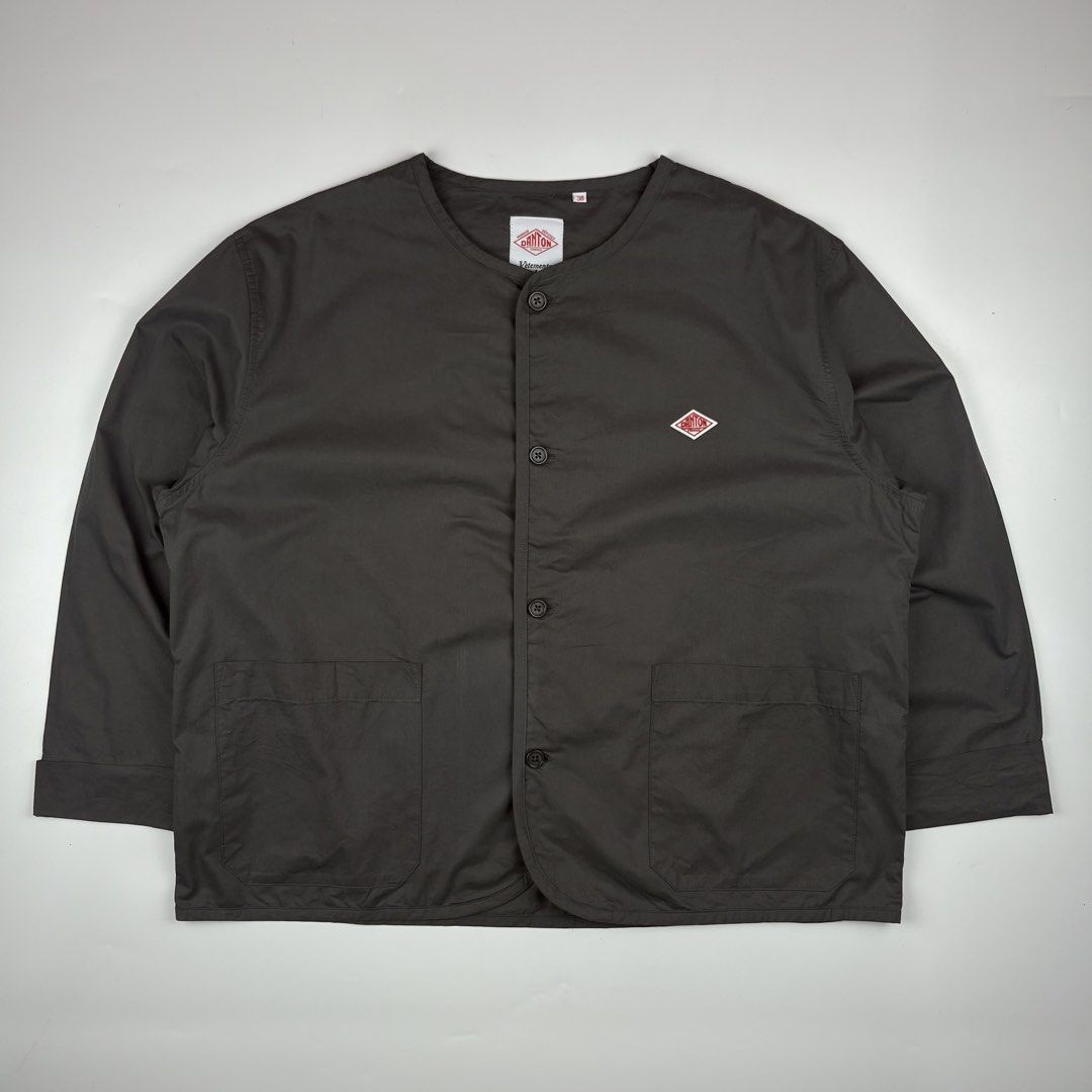 Danton Collarless Jacket (Category: Luxury Apparel) located in Bacolod City. Submitted by cast.archives (Listing ID 1458051829, Image 1). Description: Danton Collarless Jacket Size: 38 (medium) Condition: Excellent Flaw: None.