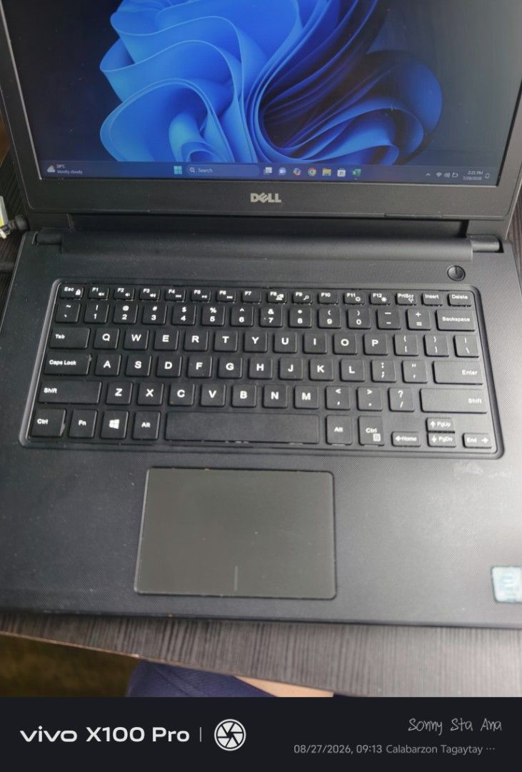 Dell Inspiron 14-3467 Laptop Intel Core i3 (Category: Laptops & Notebooks) located in Quezon City. Submitted by gadgetsun (Listing ID 1457918476, Image 2). Description: - Dell Inspiron 14-3467 Laptop - Intel Core i3 Processor - 8GB RAM - 14-inch Display - Windows 11 Pro Installed - Ideal for everyday tasks and schoolwork - Charger included.