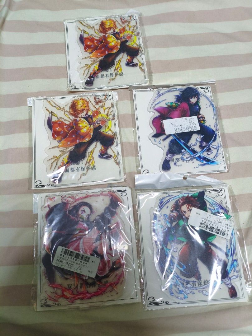 Demon Slayer pang display (Category: Figurines & Statues) located in Valenzuela. Submitted by dattebayoshop (Listing ID 1458050210, Image 1). Description: pang display po yan, meron yan siyang tayuan 50 pesos each na lang sa inyo po ang sf.