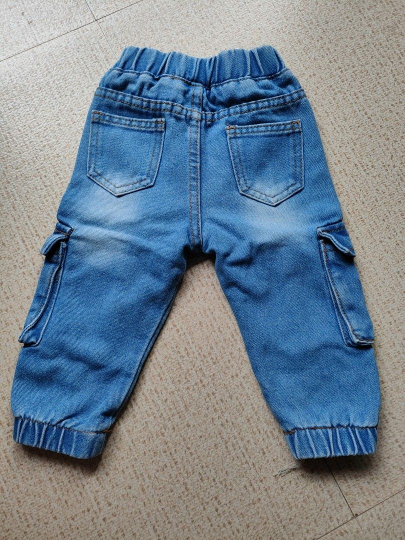 Denim Jogger Jeans for 9-12 Months Old (Category: Babies & Kids Fashion) located in Rizal. Submitted by scjcollections (Listing ID 1457940564, Image 2). Description: Actual Photos Posted.