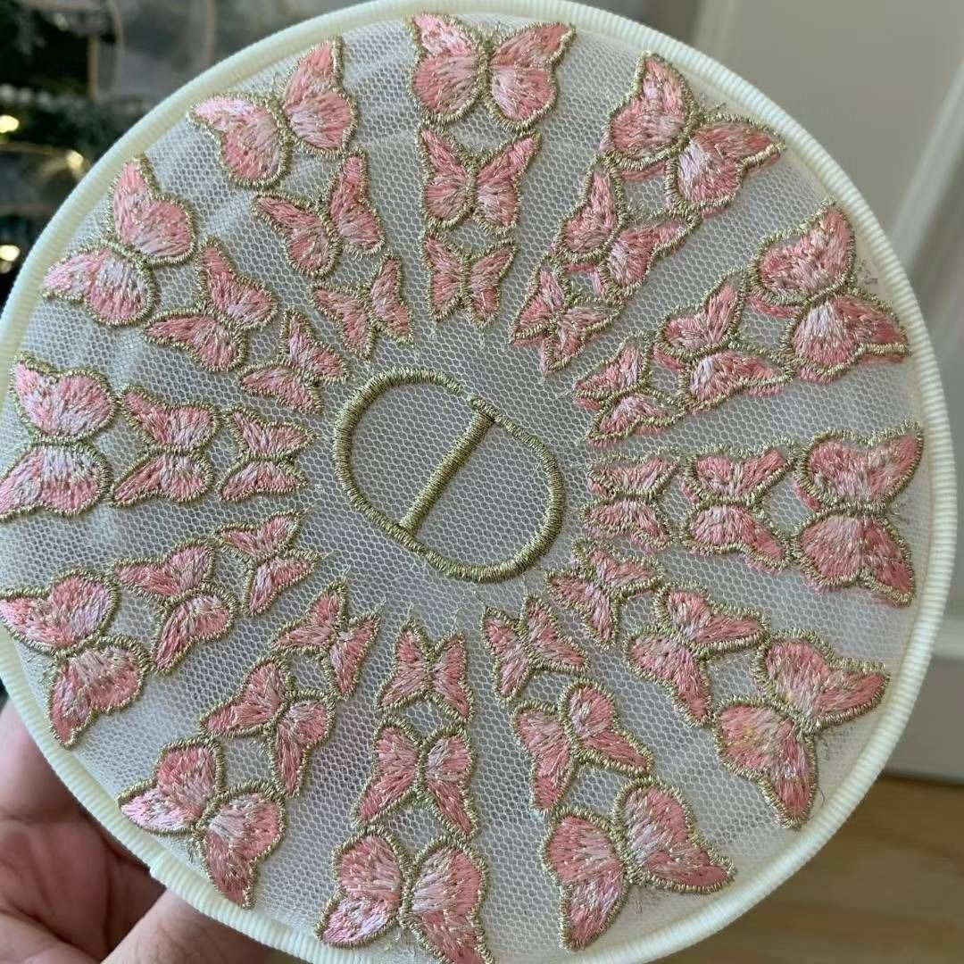 Dior Vanity Pouch Butterfly Embroidery (Category: Luxury Bags & Wallets) located in Caloocan City. Submitted by refreshmycloset444 (Listing ID 1457907875, Image 1). Description: - Adorable Dior makeup pouch - Features delicate butterfly embroidery - Made with mesh material - Equipped with a gold zipper and signature CD charm - Perfect for storing makeup and essentials - Great for travel or everyday use - Comes with original packaging Mother's day