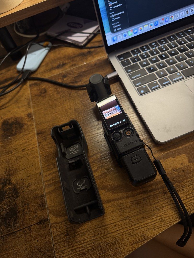 DJI Osmo Pocket 3 (Category: Gimbals & Stabilizers ) located in Tarlac. Submitted by airam__ (Listing ID 1457975779, Image 2). Description: - DJI Pocket 3 - Ideal for smooth video footage - Includes charging case and accessories - Fully functional, works perfectly - Connects to smartphone for easy editing and sharing - Compact and portable design for on-the-go filming - with type c cable - with magnet mount.