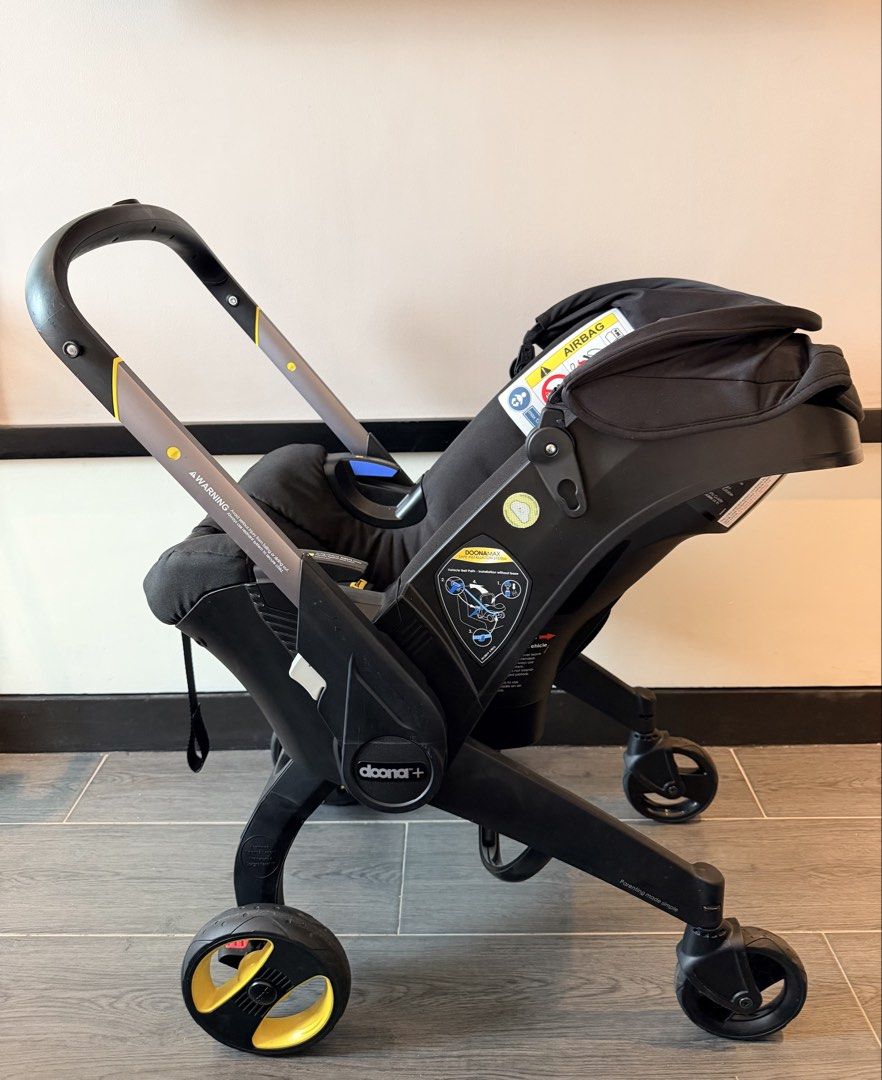 Doona Car Seat and Stroller (Category: Car Seats) located in Manila. Submitted by kwineyagui15929 (Listing ID 1458026393, Image 2). Description: Selling our Doona Car Seat & Stroller in Nitro Black for 15k 🖤 Inclusions: - Infant Insert - Head Support - Vehicle Seat Protector (unused) - Insect Net (used once) - Essentials Bag - Padded Travel Bag (used once, suitable for checking in the Doona as luggage when traveling) Expiration: 2030 📍 RFS: Wil