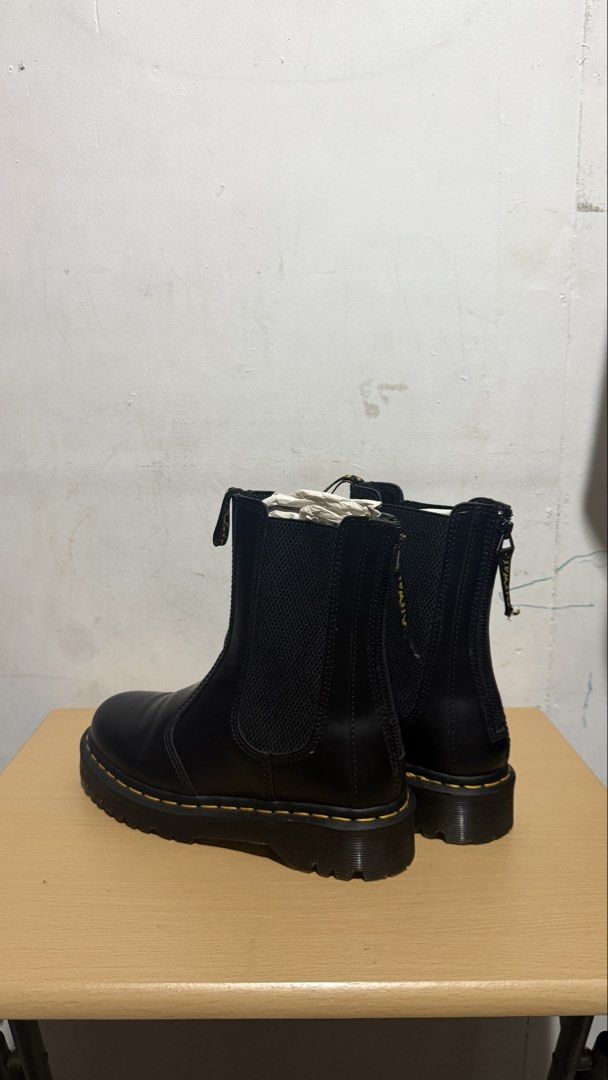 Dr. Martens Hi Bex Zip Boots (Category: Boots) located in Binan City. Submitted by allyson__ (Listing ID 1458065564, Image 1). Description: - Classic Dr. Martens Hi Bex Zip Boots - Black leather with elasticated side panels - Rear zip for easy on/off - Chunky platform sole - Signature yellow stitching - Comfortable and durable for everyday wear -No box anymore mustve thrown it away but I bought this either in Zalora or before Dr Martens pulled ou