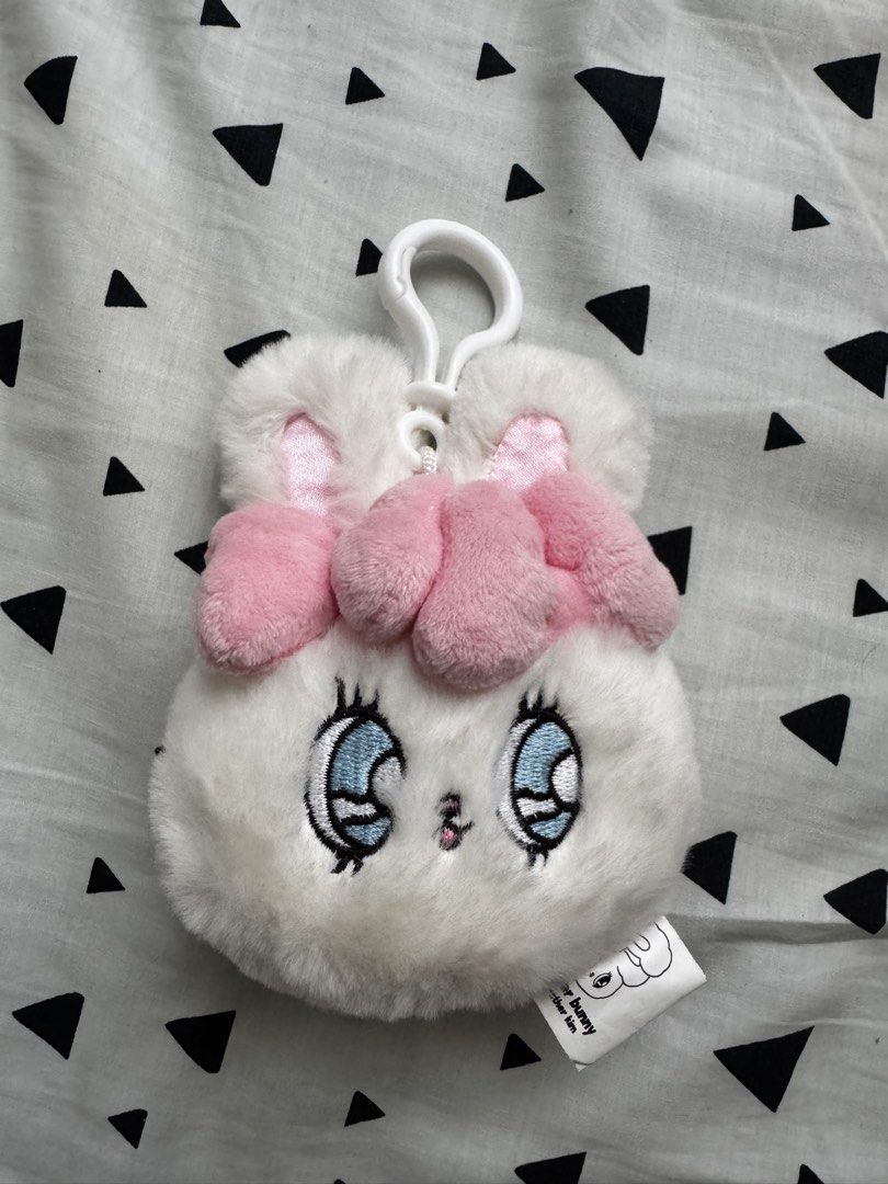 Esther Bunny Plush Keychain (Category: Plushies & Soft Toys) located in Paranaque City. Submitted by meggie_mouse (Listing ID 1457930291, Image 1). Description: Legitimate, from the Esther Bunny store in Bangkok MOP: GCash MOD: LBC, Lalamove.