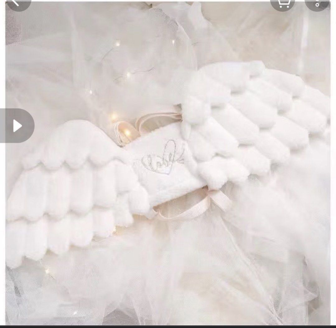 Fluffy White Angel Wings Costume Accessory (Category: Other Accessories) located in Pasig City. Submitted by lmbasa (Listing ID 1457989648, Image 2). Description: - Super cute fluffy white angel wings - Ideal for costumes, parties, and photoshoots - Features easy-to-wear straps - Made with soft, comfortable material - Adds a whimsical touch to any outfit.