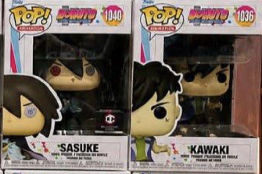 Funko POP! Bundle Boruto (Category: Designer & Blind Box Toys) located in Manila. Submitted by bet_thel (Listing ID 1458046391, Image 1). Description: - Funko Pop! Sasuke (1040) from Naruto Boruto - Funko Pop! Kawaki (1036) from Naruto Boruto - Both figures are in their original, unopened boxes - Ideal for anime and Naruto/Boruto collectors - Great addition to any collection.