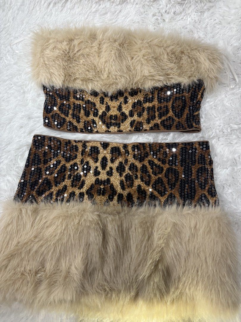 Furr Leopard sequins co ords dress (Category: Evening dresses & gowns) located in Cainta. Submitted by anneganda11 (Listing ID 1457990939, Image 2). Description: Furr leopard sequins co ords dress slightly negotiable used once.