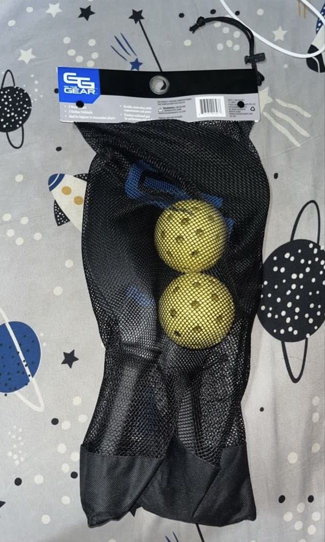 GEAR 2 Player Pickleball Set with Bag (Category: Racket and Ball Sports) located in Manila. Submitted by tyronecoronel (Listing ID 1457944087, Image 1). Description: - Complete 2-player pickleball set - Includes 2 paddles - Comes with 2 pickleballs - Features a mesh bag with drawstring closure for easy storage and carrying -.
