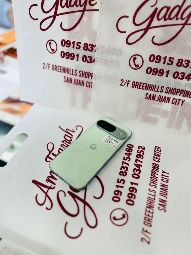 GOOGLE PIXEL 9 256gb Green (Category: Google Pixel) located in San Juan City. Submitted by amalfarah (Listing ID 1458086291, Image 1). Description: GOOGLE PIXEL 9 256gb Green 100% Betta health W/box & cable No Dents /No Scarch No Hiddin issue & Defect No History of Repair Open for (COD/COP)+Shipping Fee (not free) Manila area (Sameday Delivery)(requred DP to avoid Cancellation) Province area (Via LBC) Requred dp to avoid Cancelation Store Locatio