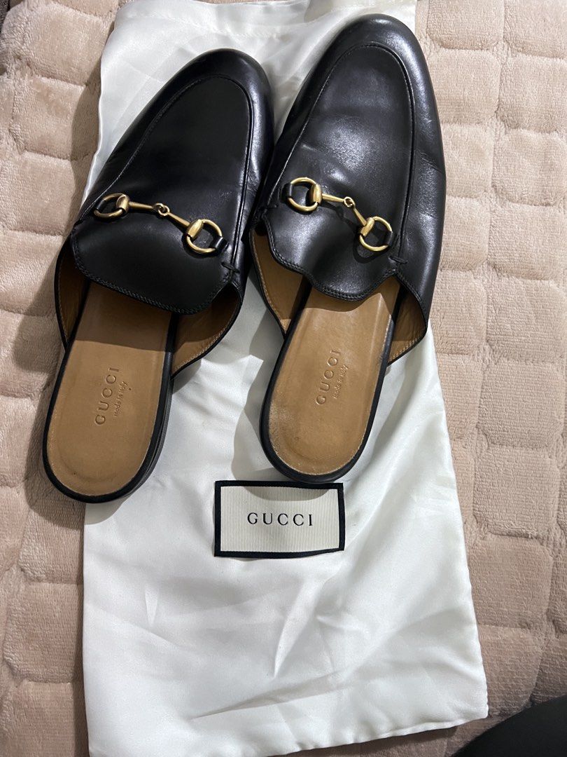 Gucci Princetown leather slipper (Category: Slippers and slides) located in Las Pinas. Submitted by peterjackstone (Listing ID 1457995830, Image 1). Description: size 39 from USA.
