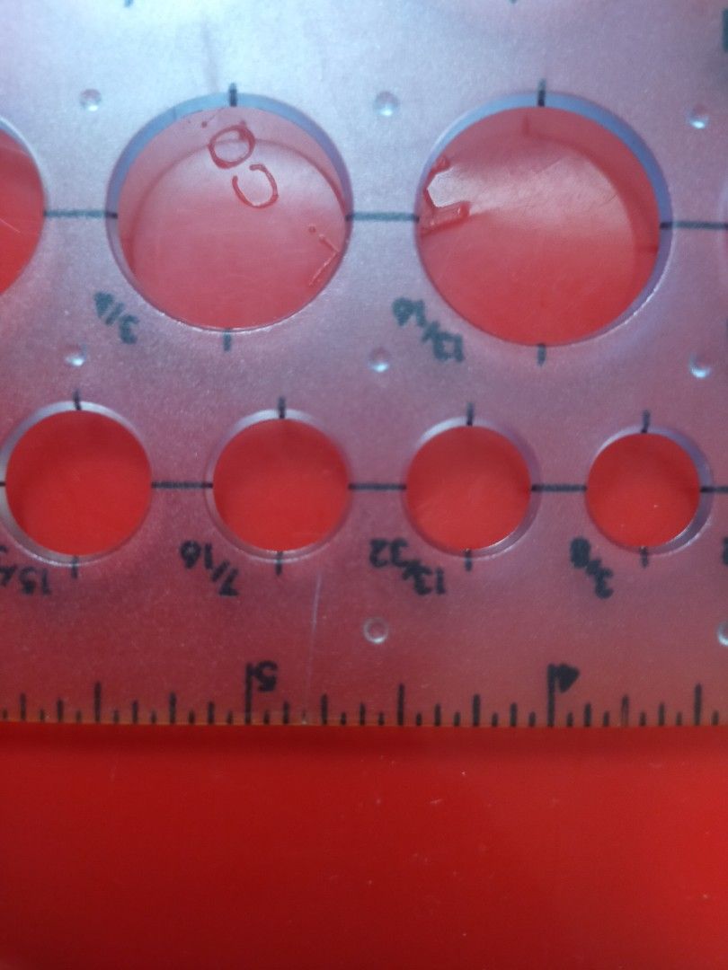 Helix Circle Template / Circle Template – Drafting Tool (Category: Craft Supplies & Tools) located in Manila. Submitted by warmshark.1ae1ea (Listing ID 1457981646, Image 3). Description: Helix Circle Template / Circle Template Useful for drafting, technical drawing, geometry, etc. • Multiple circle sizes • Ruler markings included • Transparent plastic • Used condition • Please note: one of the circle openings has a crack (see last photo). • Other