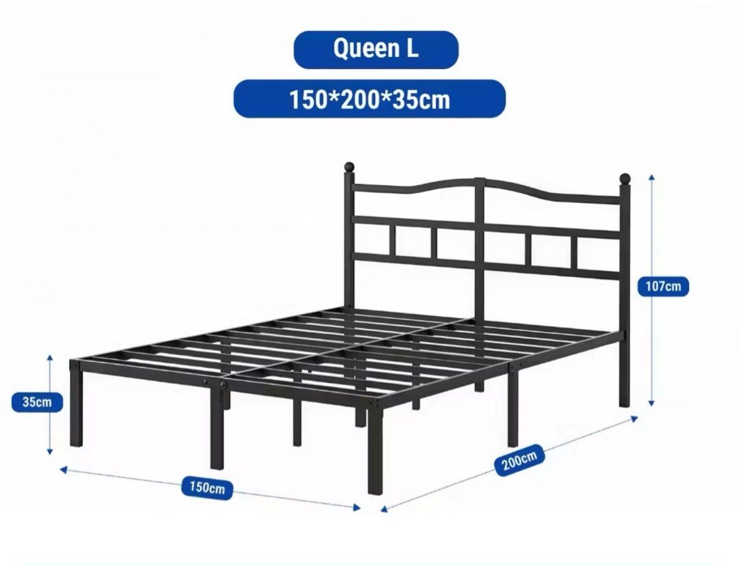 High quality and Heavy duty Bed frame (Category: Bed Frames & Mattresses) located in Manila. Submitted by cna_trading_hub (Listing ID 1457977156, Image 1). Description: .