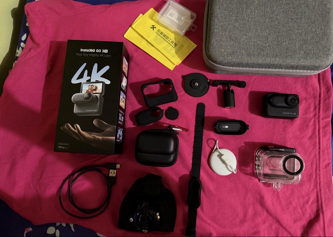 Insta360 GO 3S (Category: Cameras) located in Imus. Submitted by amawieismyname (Listing ID 1458047657, Image 1). Description: - 128 GB - less than 5x lang ginamit so super new pa talaga - with accessories - with original tripod stand functional bullet .