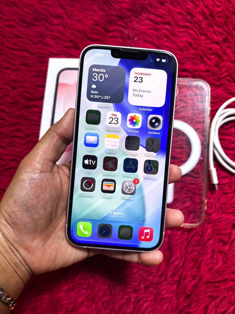 Iphone 17E 256GB Fu (Category: iPhone 17 Series) located in San Jose del Monte. Submitted by javaphile (Listing ID 1457940805, Image 1). Description: Iphone 17E 256gb Factory unlocked ZPA LOCAL VARIANT 100 % Batthealth - Small Dents sa Lower part, Hindi nakakaapekto Complete standard package 34k fixed sale Northcaloocan location Open for swap Direct Message mo lng ako😊.