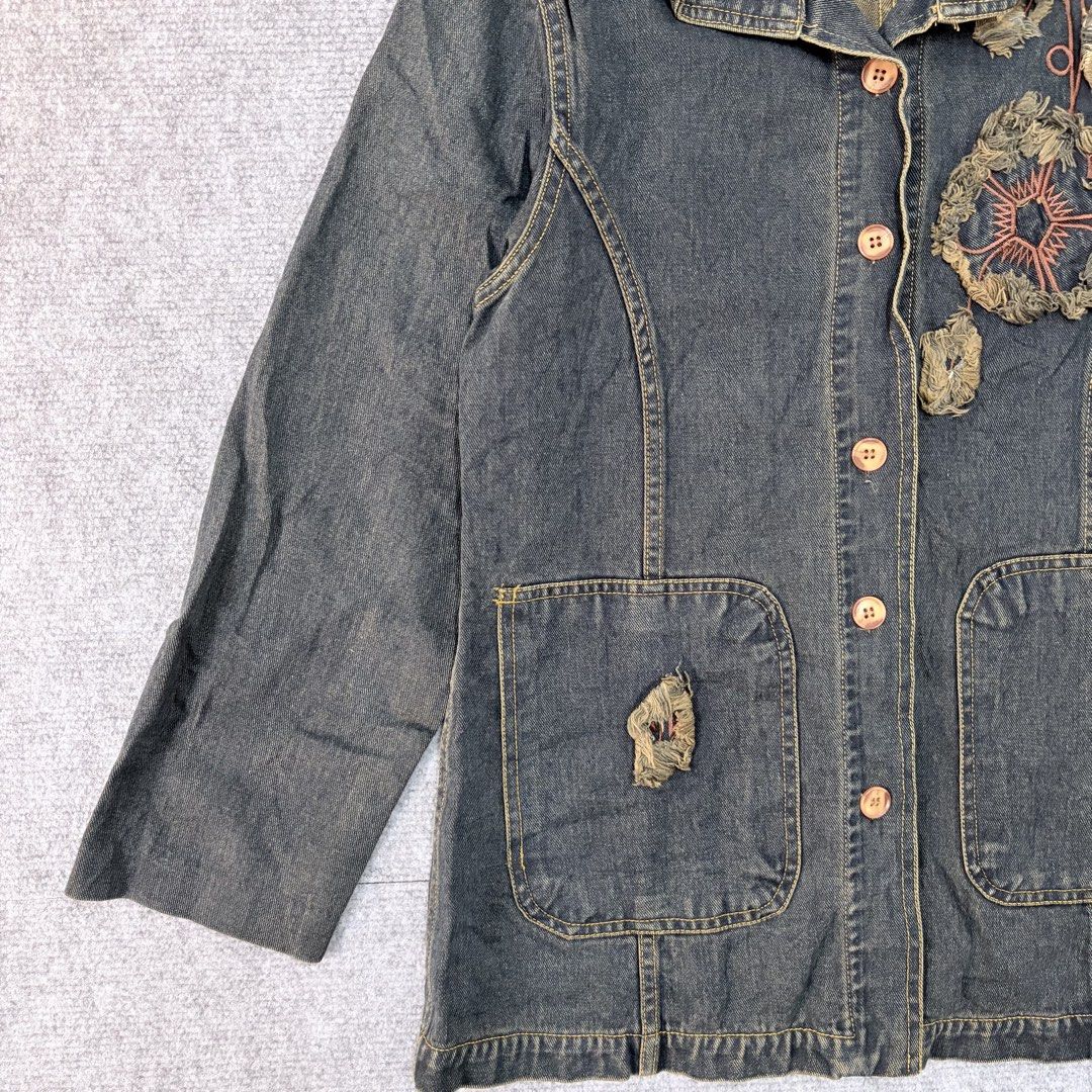 Jacket Flora (Category: Coats, Jackets and Outerwear) located in Ketereh. Submitted by xahin_ (Listing ID 1458051832, Image 3). Description: ✨ Jacekt Flora 🧥 Brand: [] 👩 Gender: [ Wanita] 📏 Pit to Pit: [18] inci 📐 Labuh: [27] inci 🎨 Warna: [] ⭐ Condition: 9/10 ✅ Tiada koyak ✅ Tiada stain ✅ Semua butang/zip berfungsi dengan baik ✅ Material masih cantik & selesa dipakai 💰 Harga: RM[35] 📦 Pos seluruh Malaysia. 🤝 COD (jika berdekatan). 📩 PM 