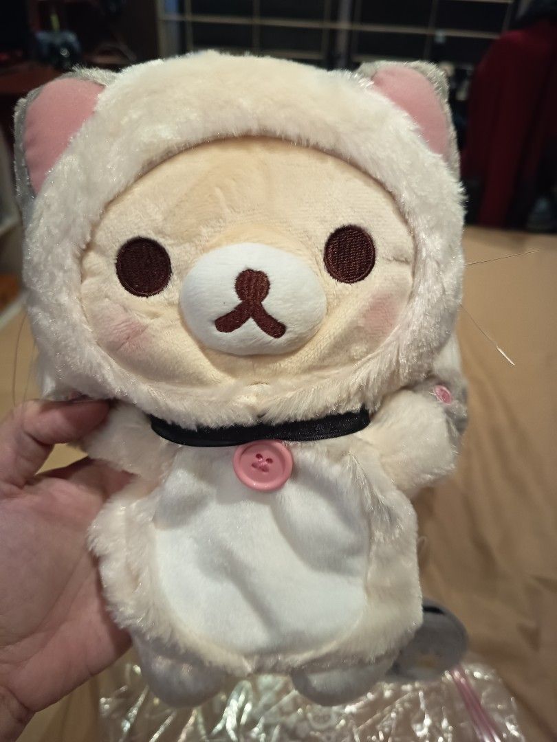 Korilakuma Neko Hand Puppet (Category: Plushies & Soft Toys) located in Taguig. Submitted by obsidian.rose (Listing ID 1457931513, Image 1). Description: From Japan, rare and super cute Korilakuma Neko hand puppet with tag. Message for more details..