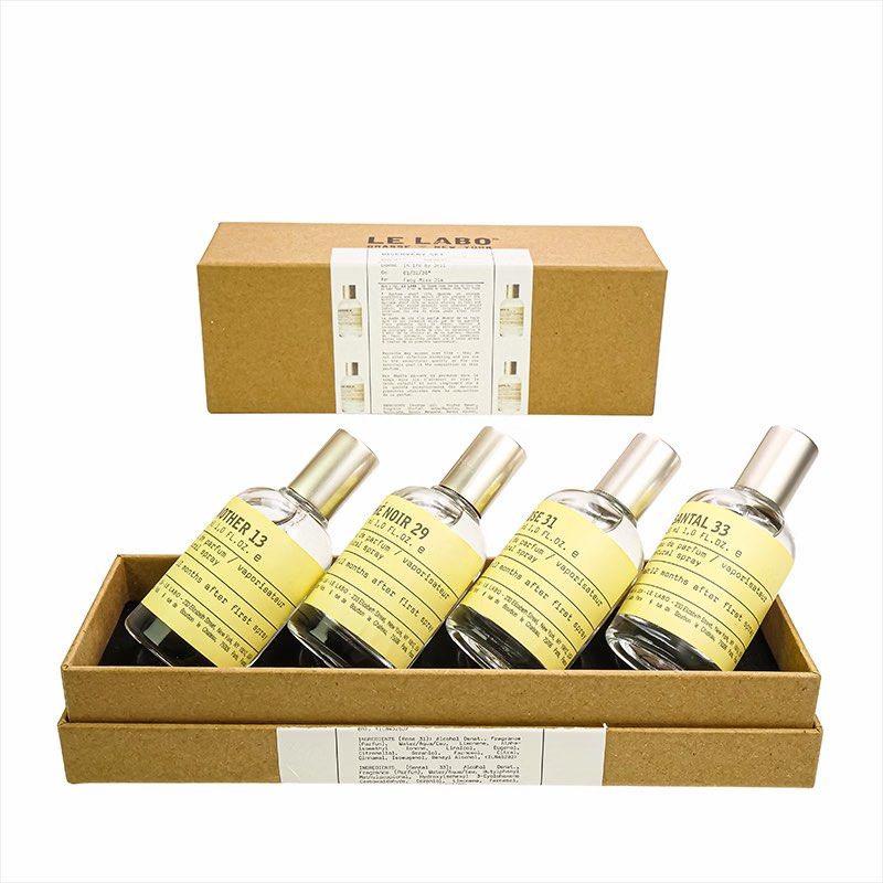 Le Labo Discovery Set - 4 x 30ml Fragrances (Category: Fragrance & Deodorants) located in Alfonso. Submitted by marantalke59627 (Listing ID 1458033319, Image 1). Description: 4pcs Le Labo Set! 100% Authentic! 30ml each bottle! - Le Labo Discovery Set - Includes 4 popular scents: Another 13, Thé Noir 29, Santal 33, Rose 31 - Each bottle is 10ml - Ideal for sampling different fragrances - Comes in original box packaging.