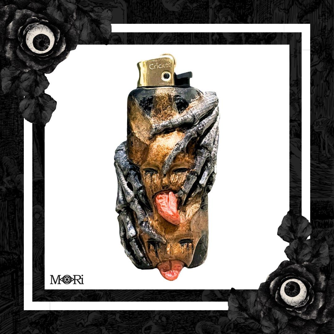 Lighter Case / Sleeve - Unique Handcrafted Art Piece (Category: Handmade Craft) located in San Fernando. Submitted by moricrafts (Listing ID 1435997102, Image 1). Description: Removable Lighter Sleeve • handmade and hand-painted • polymer clay w/ gloss coating • lighter included A one of a kind art piece, exclusively yours 🔥 *Color may slightly vary from actual item due to differences in lighting and screen display. Kindly DM us to order, feel f