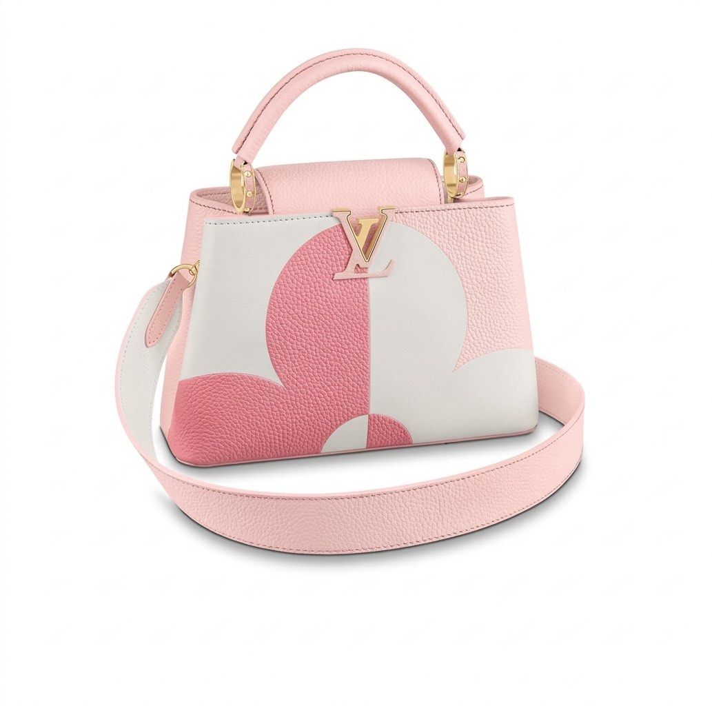 Louis Vuitton Capucines BB Pink White Monogram Bag (Category: Luxury Bags & Wallets) located in Paranaque City. Submitted by nurseviiij60533 (Listing ID 1458002120, Image 1). Description: - Louis Vuitton Capucines BB Bag - Limited Edition Flower Crown Design - Color: Pink Creme and Neutral Tan - Condition: Carried only once (special occasion trip to New Zealand) - Includes: Original Box and Dust Bag -Available: Tan & Pink Color - Original SRP: PH