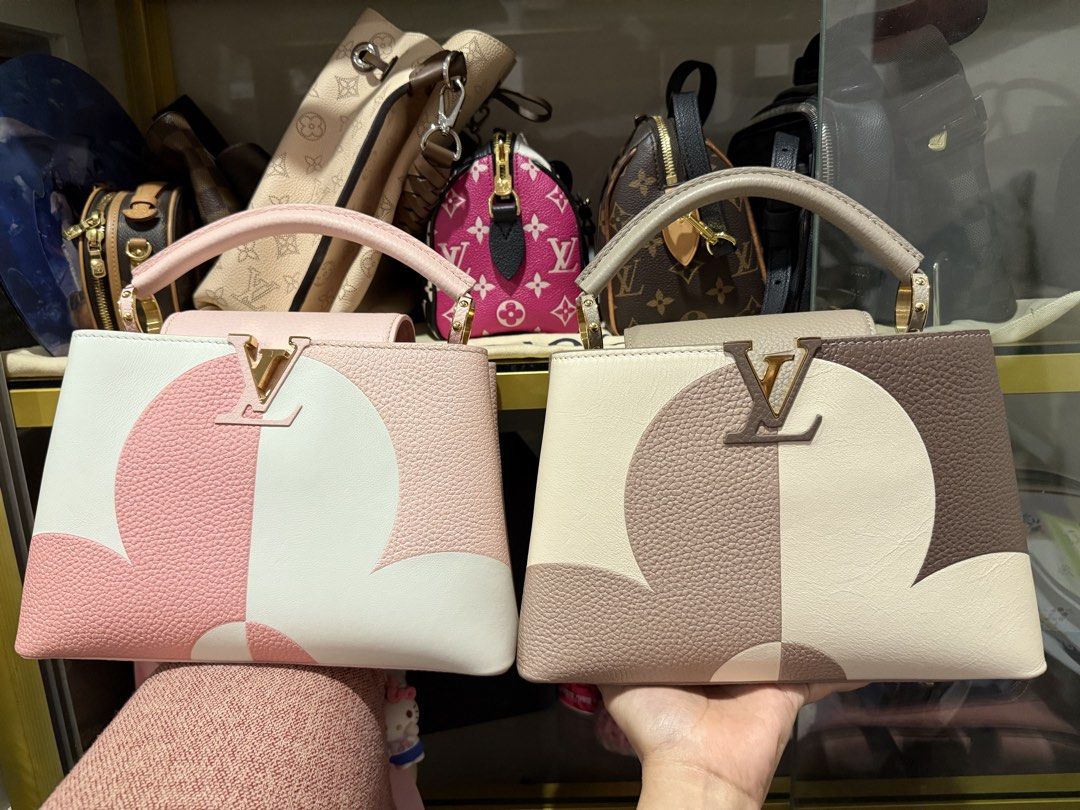 Louis Vuitton Capucines BB Pink White Monogram Bag (Category: Luxury Bags & Wallets) located in Paranaque City. Submitted by nurseviiij60533 (Listing ID 1458002120, Image 2). Description: - Louis Vuitton Capucines BB Bag - Limited Edition Flower Crown Design - Color: Pink Creme and Neutral Tan - Condition: Carried only once (special occasion trip to New Zealand) - Includes: Original Box and Dust Bag -Available: Tan & Pink Color - Original SRP: PH