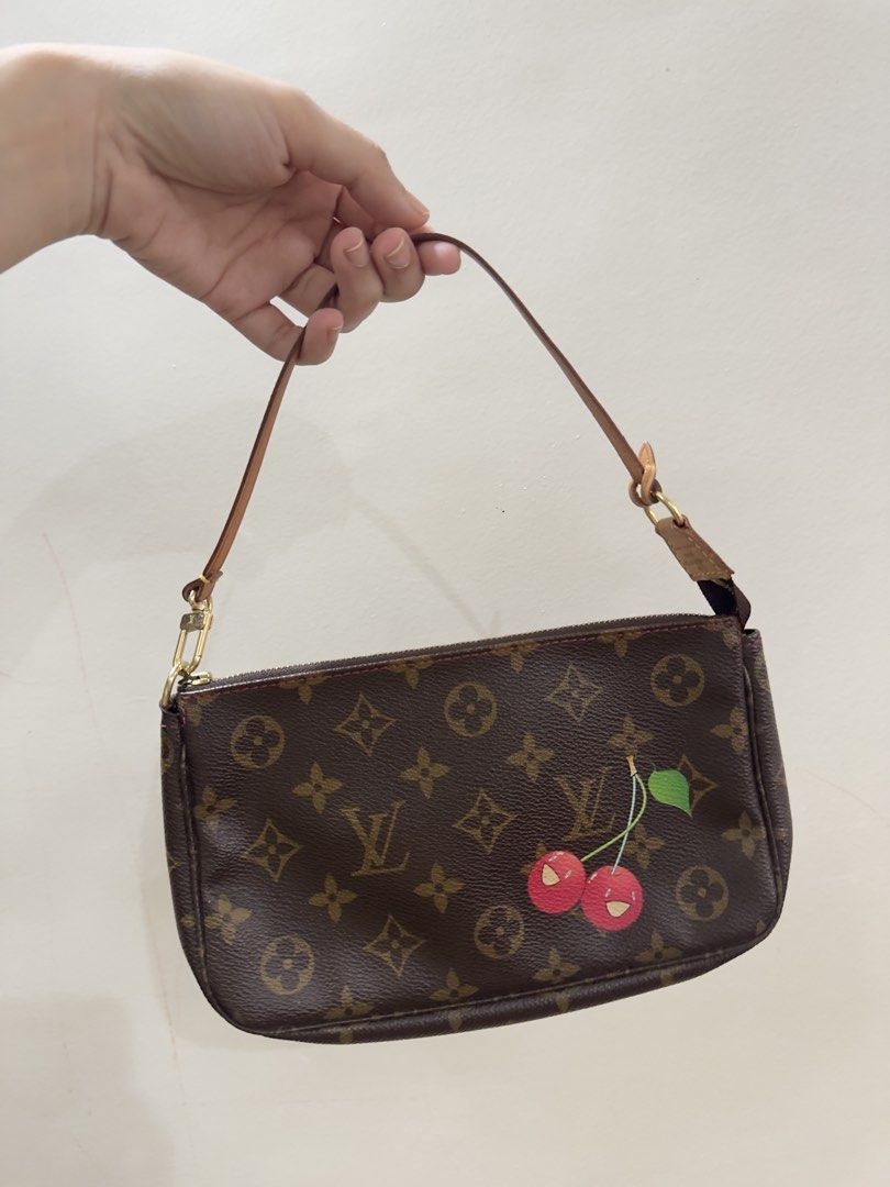 LV cherry pochette | Authentic (Category: Luxury Bags & Wallets) located in Zamboanga. Submitted by zafee.27 (Listing ID 1455780219, Image 2). Description: 📌 Guaranteed authentic 📌 Condition: A (excellent) 📌 Includes: dustbag 📌 Issue: none (typical vintage bag) 📌 Layaway - 1 month - 30% downpayment.