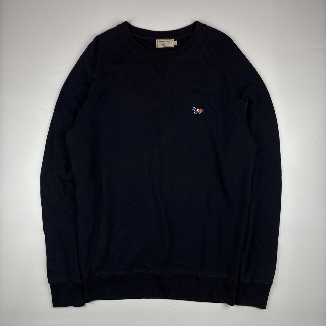 Maison Kitsune Sweater (Category: Coats, Jackets and Outerwear) located in Bacolod City. Submitted by cast.archives (Listing ID 1458050736, Image 1). Description: Maison Kitsune Sweater Size: Large Condition: Good Flaw: Normal sign of used.