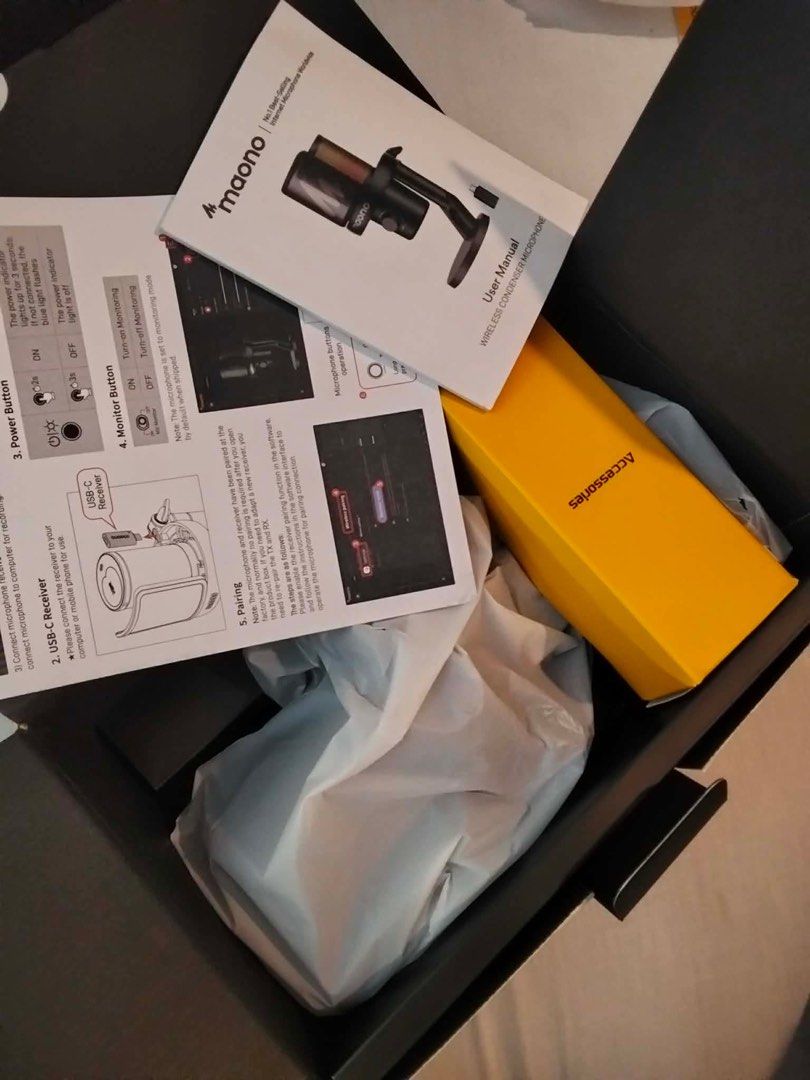 Maono DM40 black (Category: Microphones) located in Manila. Submitted by ziannaalex29 (Listing ID 1458002963, Image 3). Description: maono dm40 black bnew no issue.