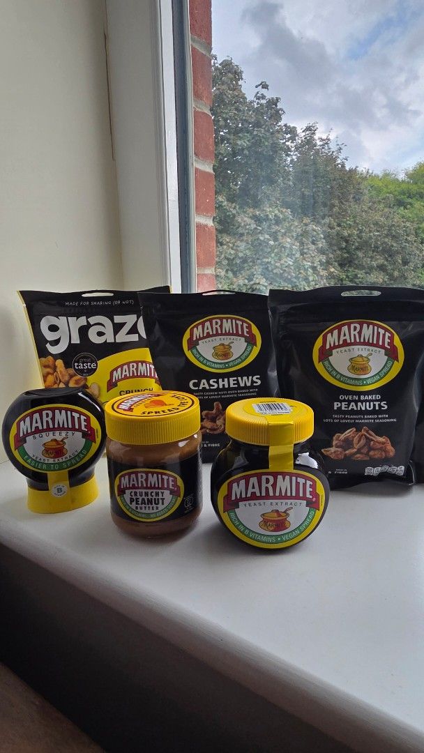 Marmite UK (Category: Packaged & Instant Food) located in Singapore. Submitted by jollywog (Listing ID 1458056607, Image 1). Description: For my fellow Marmite fans... Marmite (250g) 6 available - $10 Marmite (200g) 4 available - squeezy packaging - $9 Marmite crunchy peanut butter (225g) 2 available - $12 (this is super good - afternotes of Marmite is *chef's kiss) will be back in SG on 9th. pick up fr Interlace Condo fr 10th onwards. always som