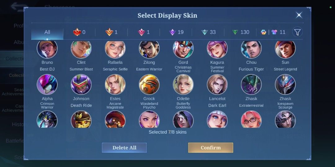 MLBBB (Category: Game Gift Cards & Accounts) located in Kuala Lumpur. Submitted by emirhezriq97056 (Listing ID 1457977205, Image 3). Description: 🔥 ACCOUNT MLBB FOR SALE / UNTUK DIJUAL 🔥 INFO AKAUN / PROFILE: Nickname: X Hunter Highest Rank: Mythic Glory 57★ Current Rank: Mythic 17★ Total Matches: 9,419 (Akaun mantap & bertapak lama!) Likes: 2,671 Charisma: 18.2k Medal & Title: Mythical Glory Medal (57★) MCL Weekly Champion x1 Title No.57 Sanga