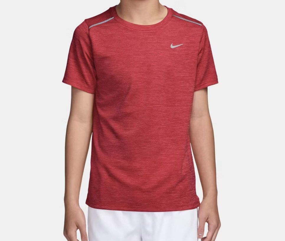 Nike Dri-FIT Red Running T-Shirt (Category: Activewear) located in Quezon City. Submitted by preloved__thingz (Listing ID 1458018080, Image 1). Description: - Red Nike Dri-FIT T-shirt - Ideal for running and workouts - Brand new with tag Youth XL — fits S-M womens .