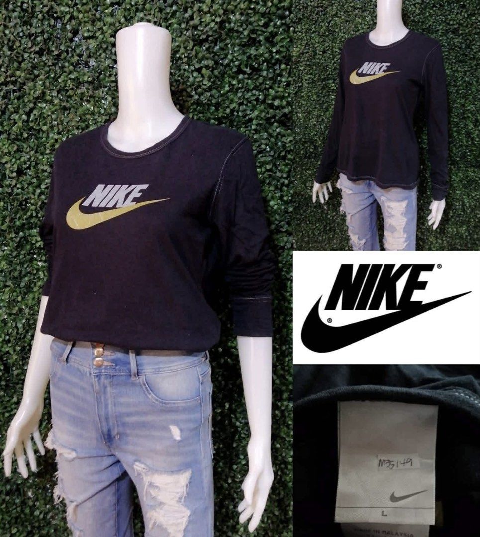 Nike Long Sleeve Shirt (Category: Longsleeves) located in Baguio. Submitted by joygam (Listing ID 1457995330, Image 1). Description: - Nike long sleeve shirt - Made in Malaysia - Ideal for casual wear.
