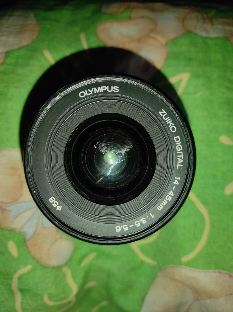 Olympus 14–45mm 1:3.5–5.6 Lens (Category: Lens & Kits) located in Caloocan City. Submitted by sxia09 (Listing ID 1458084628, Image 2). Description: **Olympus 14–45mm 1:3.5–5.6 — LENS** Selling my old Olympus lens as part of decluttering. ⚠️ AS-IS / FOR REPAIR / FOR PARTS 💰 Prices are negotiable for a sure buyer PLEASE READ BEFORE BUYING. Condition / Issues: * Photos taken with the lens were blurred * Visible fungus * No lens cover included * Cur