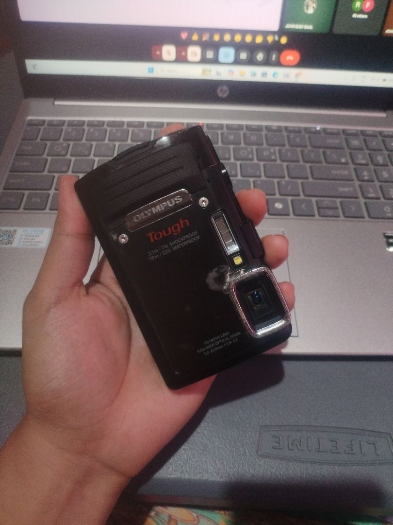 Olympus TG-830 (Category: Cameras) located in Caloocan City. Submitted by cleverstar.2ad8cc (Listing ID 1457952478, Image 1). Description: Olympus Tough TG-830 #preowned ₱6000+sf (Nego) Details & Features * 16MP BSI CMOS Sensor * 5x Optical Zoom * 25–125mm Wide-Angle Lens * 3.0” LCD Display * Full HD 1080p Video Recording * Image Stabilization *Live Photo / Photo with Sound* * Face Detection * Beauty Mode * Panorama Mode * HDR Backlight Adjustmen