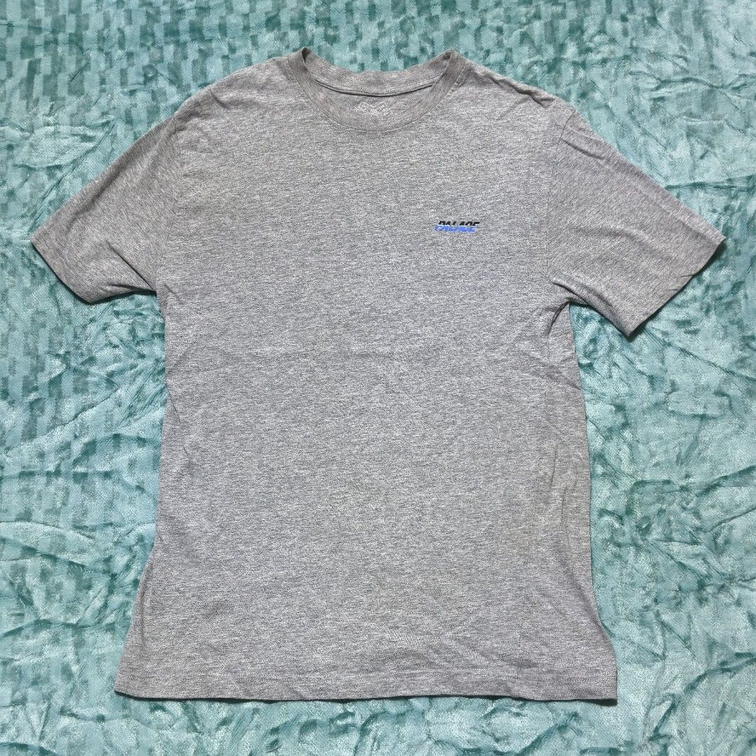 Palace T-shirt Men's Size Small Grey (Category: Tshirts & Polo Shirts ) located in Quezon City. Submitted by inrelationthrift (Listing ID 1458005745, Image 2). Description: • Palace T-shirt Men's Size Small Grey • Front chest logo • Large graphic on back •Very Good Condition •Measurements in the product photos •Feel free to browse or send me your offer.