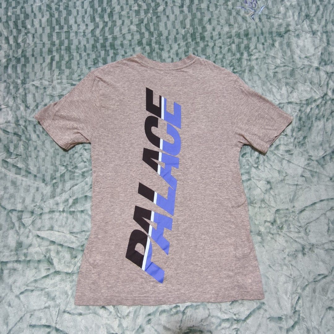 Palace T-shirt Men's Size Small Grey (Category: Tshirts & Polo Shirts ) located in Quezon City. Submitted by inrelationthrift (Listing ID 1458005745, Image 1). Description: • Palace T-shirt Men's Size Small Grey • Front chest logo • Large graphic on back •Very Good Condition •Measurements in the product photos •Feel free to browse or send me your offer.