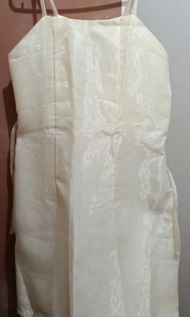 PINYA ORGANZA (inner dress) (Category: Dresses) located in San Pedro. Submitted by airemse_closet (Listing ID 1458075178, Image 1). Description: For Sale: PINYA ORGANZA (INNER DRESS) Orig Price: 700 | SRP: 500 (used once) *Negotiable for sure buyer - Double lined - Medium to Large (dress measurement in inches) Bust-38 Waist-31 Shoulder-16 - Midi | A-Line - Meet-up SM SAN PEDRO only (preggy ang ferson) - Lalamove / J&T (shouldered by buyer).