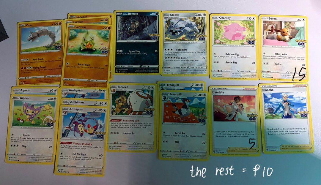 pokemon go extra cards (Category: Raw Singles) located in Manila. Submitted by 940328 (Listing ID 1458050462, Image 2). Description: tags: pokemon go extra cards tcg bulk holofoil reverse rh trainer item tool.