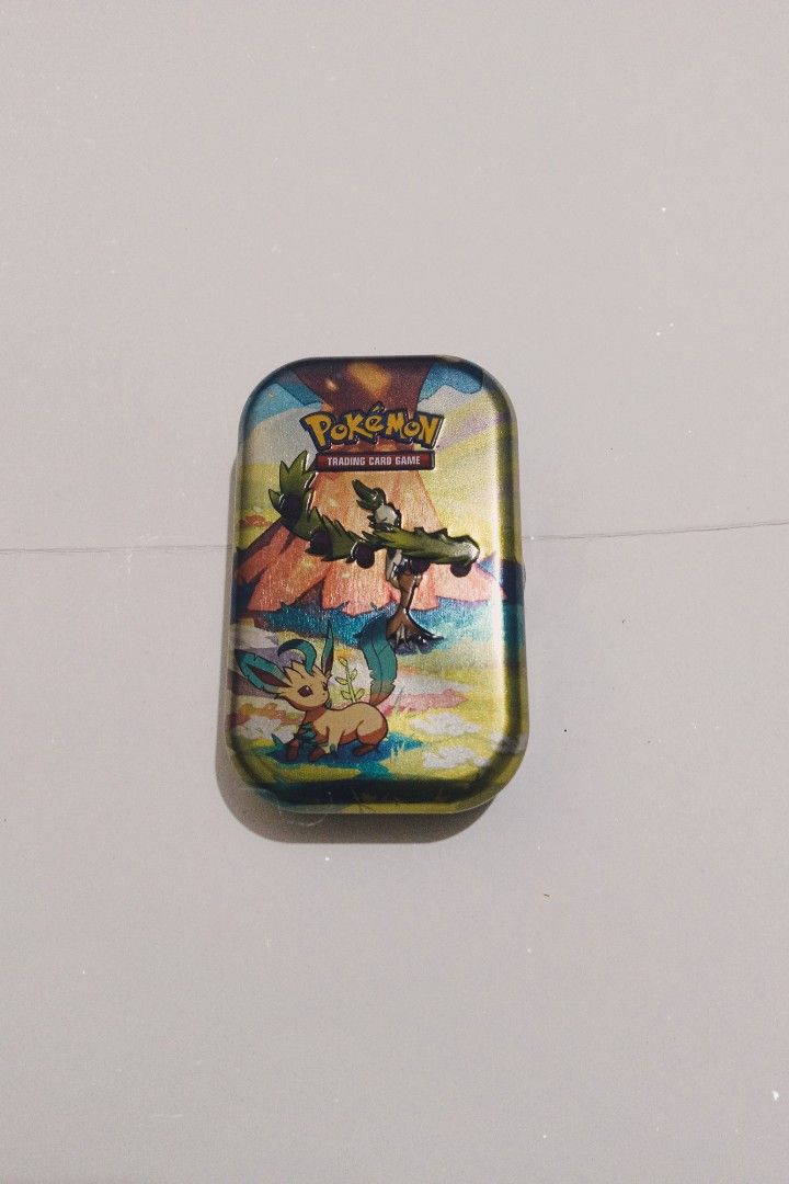 Original Pokémon Leafon & Arbosival Collectible Tin (Category: Vintage Collectibles) located in Manila. Submitted by rys_03 (Listing ID 1458063482, Image 1). Description: Selling my Pokémon Leafeon & Arboliva Mini Tin with original artwork/stickers. 📌 Includes: • Pokémon collectible mini tin featuring Leafeon & Arboliva • Original Pokémon artwork/sticker design • Leafeon & Arboliva art card/inserts shown in the photos 💰 ₱400 ONLY — negotiable f
