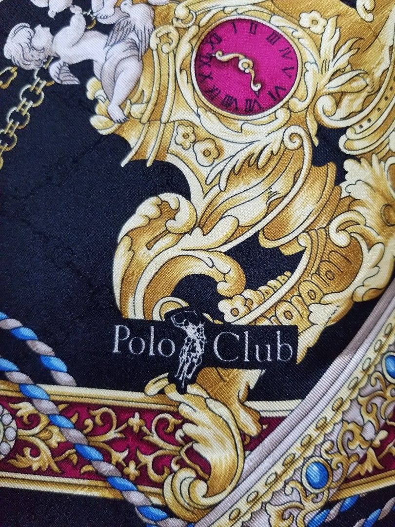 Polo Club Silk Scarf (100% Authentic) (Category: Scarves) located in Quezon City. Submitted by scarfandhandkiesroyaltyph (Listing ID 1458037077, Image 2). Description: Polo Club Silk Scarf (100% Authentic) Price: 950 Php - Like new - With Care Tag - No Box A Gorgeous piece fit for a royalty! Material: Silk 100% Dimension: Appox. 34in x 34in.