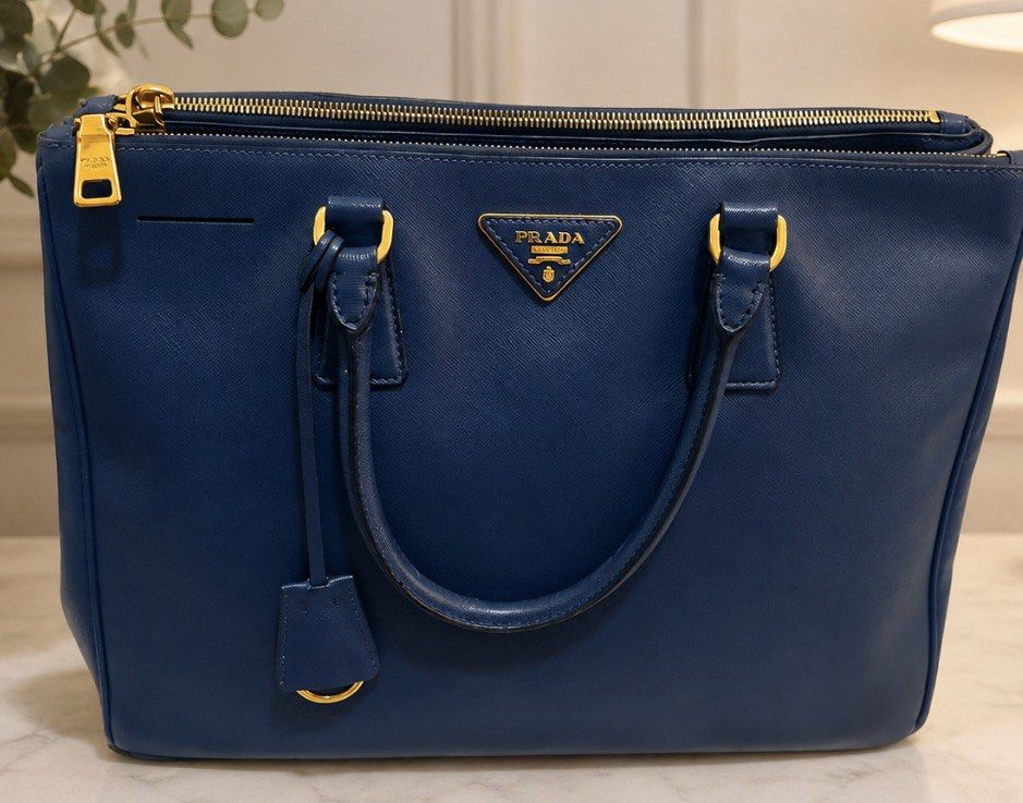 Prada Saffiano (Category: Shoulder Bags) located in San Juan City. Submitted by valenzcloset (Listing ID 1458073743, Image 1). Description: Prada saffiano lux blue. Rank ab..