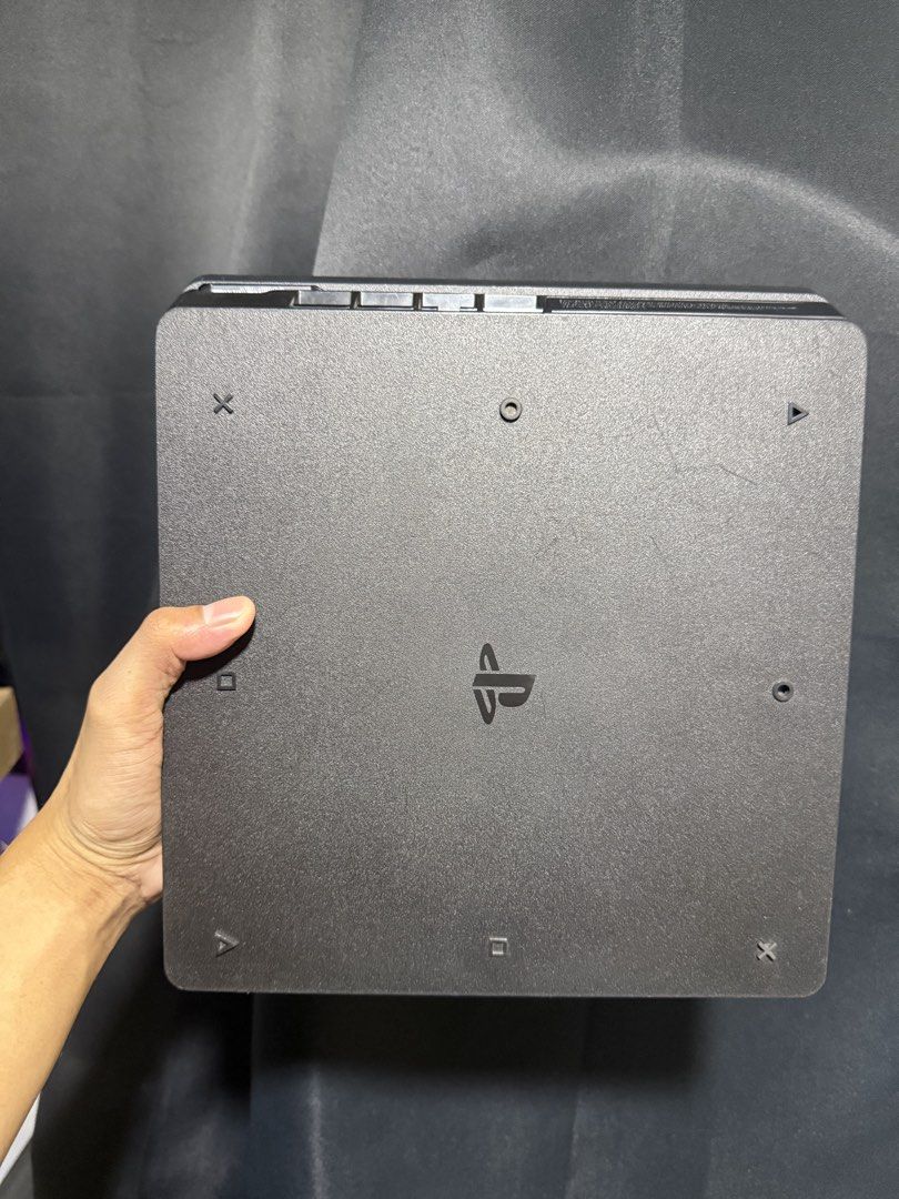 PS4 Slim 500Gb with 2 Disc Games 1 Controller (Category: PlayStation) located in Quezon City. Submitted by senmaxxing (Listing ID 1457915215, Image 2). Description: Price: 7999 Only Fixed! 1 Unit available- Actual pics posted Lowballers will be ignored No box pero Makinis & Intact Seal Never nabuksan / pwede pang regalo PS4 Slim 500Gb System 12.52 Jailbreakable Comes with Original Power cord & HDMI 1 Original Controller 2 Disc Games GTA V COD Mod
