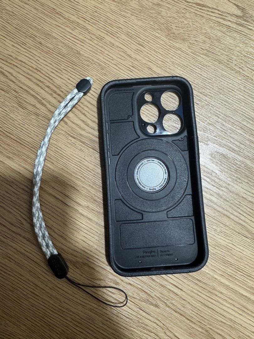Ringke Alles Case for Apple iPhone 15 Pro (Category: Cases & Sleeves) located in Cavite. Submitted by kylepinpin (Listing ID 1457990650, Image 1). Description: - Brand: Ringke - Model: Alles Case - Compatible with: Apple iPhone 15 Pro - Features: Integrated kickstand, included lanyard - Condition: Excellent.