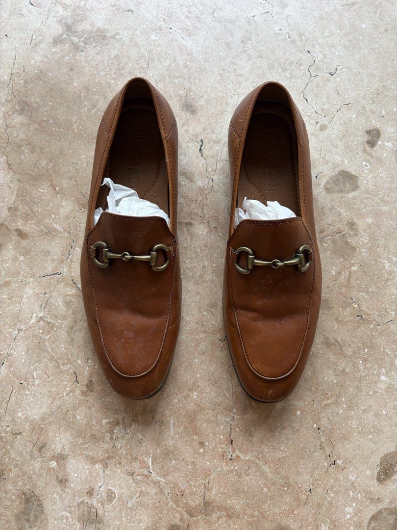 Salvatore Mann Black Label Leather Shoes, Brown (Category: Dress Shoes) located in Quezon City. Submitted by tidyup.lara (Listing ID 1458055556, Image 1). Description: Size 41 Sold as is Condition 8/10: used but in good condition, with staining.